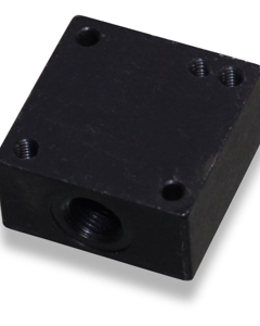 Connection plate f/3-2 way solenoid valve downgate flap